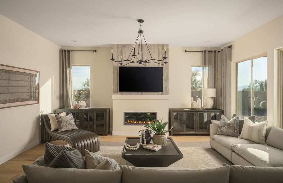 Representative furnished interior of a home built from the Cesena by Pulte Homes in Vistoso Canyon Estates, Oro Valley (Image 13).