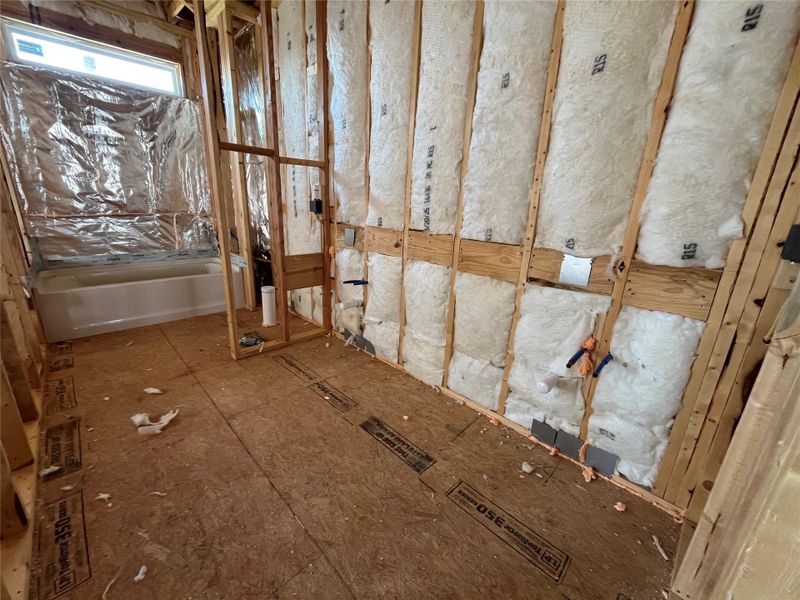 In-progress construction of a new home in The Cottages at Lariat, Liberty Hill, TX (Image 23).