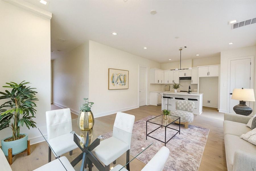 Furnished interior view inside a new home in , Houston (Image 7).