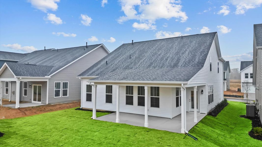 Exclusive rear covered porch with accomplished detail and elevated outdoor living potential Exclusive rear covered porch with accomplished detail and elevated outdoor living potential