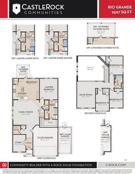 Rio Grande Floor Plan by CastleRock Communities, detailing the thoughtful layout, spacious living areas, and versatile room configurations. Rio Grande Floor Plan by CastleRock Communities, detailing the thoughtful layout, spacious living areas, and versatile room configurations.