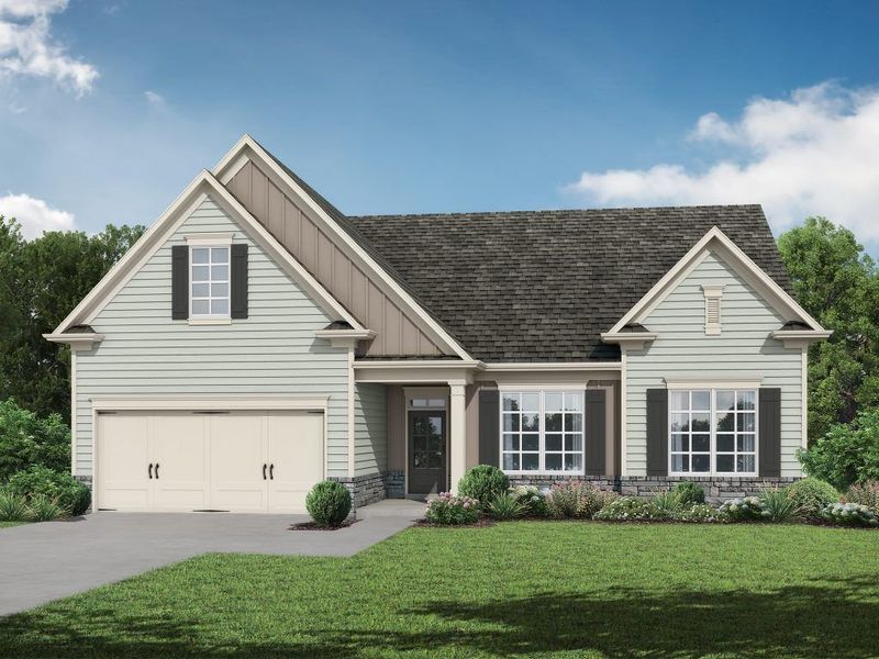 Representative exterior photo of a completed home built from the The Blackburn by My Home Communities in Westlyn, Winder, GA (Image 6).