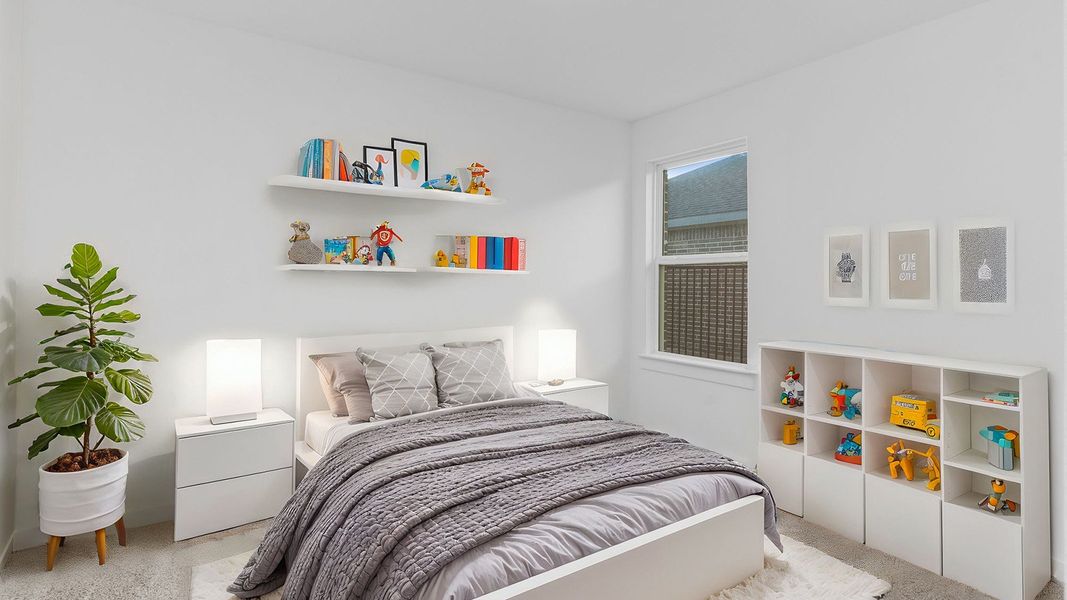 Representative furnished interior of a home built from the Huntsville by D.R. Horton in Marlow Lake, Texas City (Image 11).