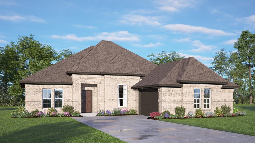 Representative exterior photo of a completed home built from the Concept 2267 by Risewell Homes in Silo Mills, Joshua, TX (Image 5).