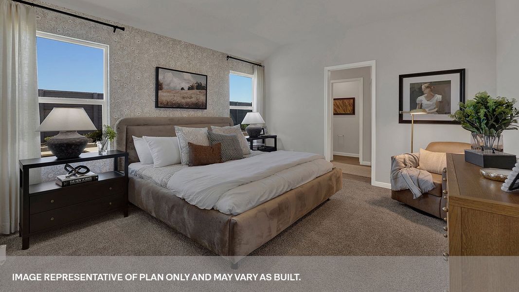 Furnished interior view inside a new home in Whisper South, San Marcos (Image 12).