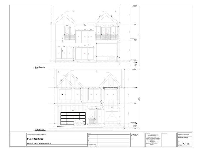 Exterior rendering of this home design in , Atlanta, GA (Image 4).