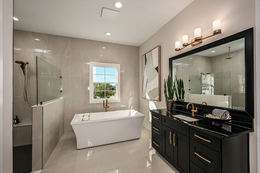 Representative furnished interior of a home built from the Key West II by Homes by WestBay in Oakfield, Parrish (Image 12).