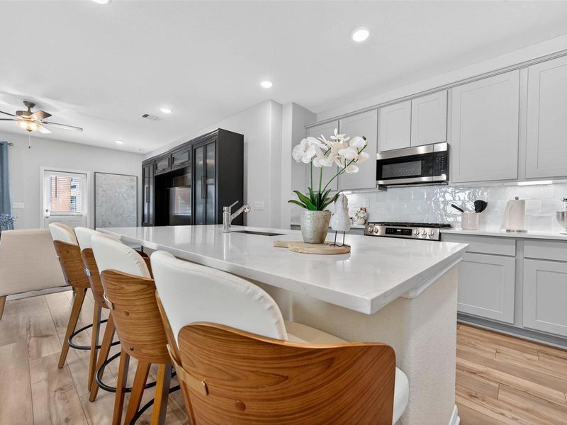 Furnished interior view inside a new home in Lakes at Black Oak, Magnolia (Image 7). Furnished interior view inside a new home in Lakes at Black Oak, Magnolia (Image 7).