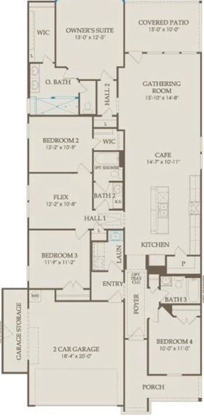 2D floor plan layout of this home in , Katy, TX (Image 5). 2D floor plan layout of this home in , Katy, TX (Image 5).