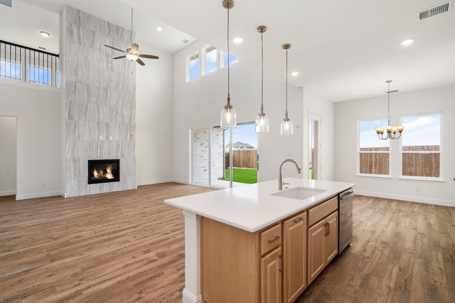 Furnished interior view inside a new home in Lake Breeze, Lavon (Image 8).