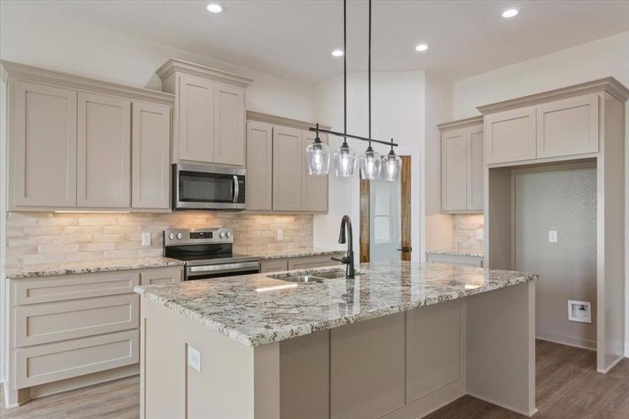 Furnished interior view inside a new home in , Riesel (Image 8).