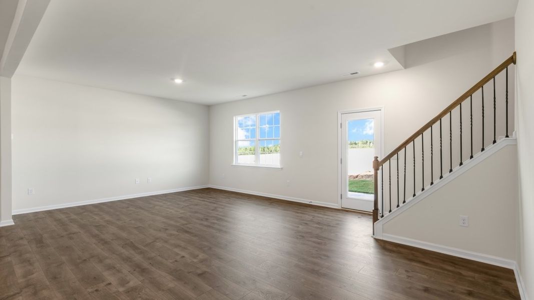 Spacious, unfurnished interior of a new home in The Grove at Matthews Landing, Fuquay Varina (Image 19).