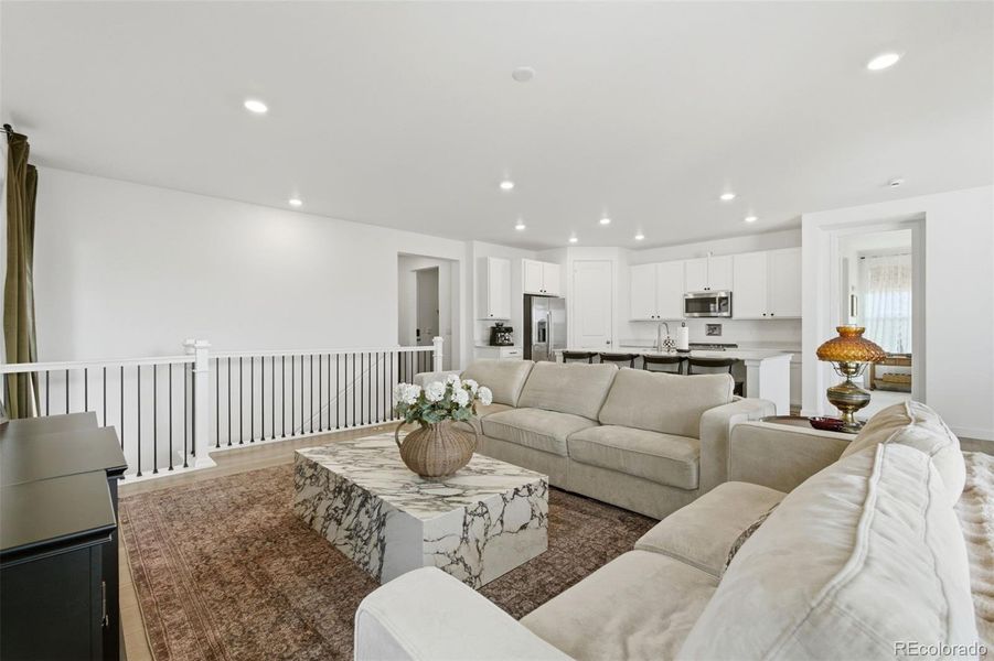 Furnished interior view inside a new home in Harvest Ridge, Aurora (Image 17).