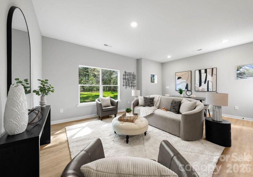 Furnished interior view inside a new home in , Charlotte (Image 12).