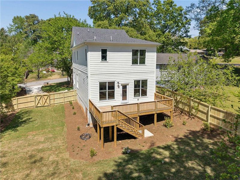 Exterior details and patio area of a home in , Atlanta (Image 28). Exterior details and patio area of a home in , Atlanta (Image 28).