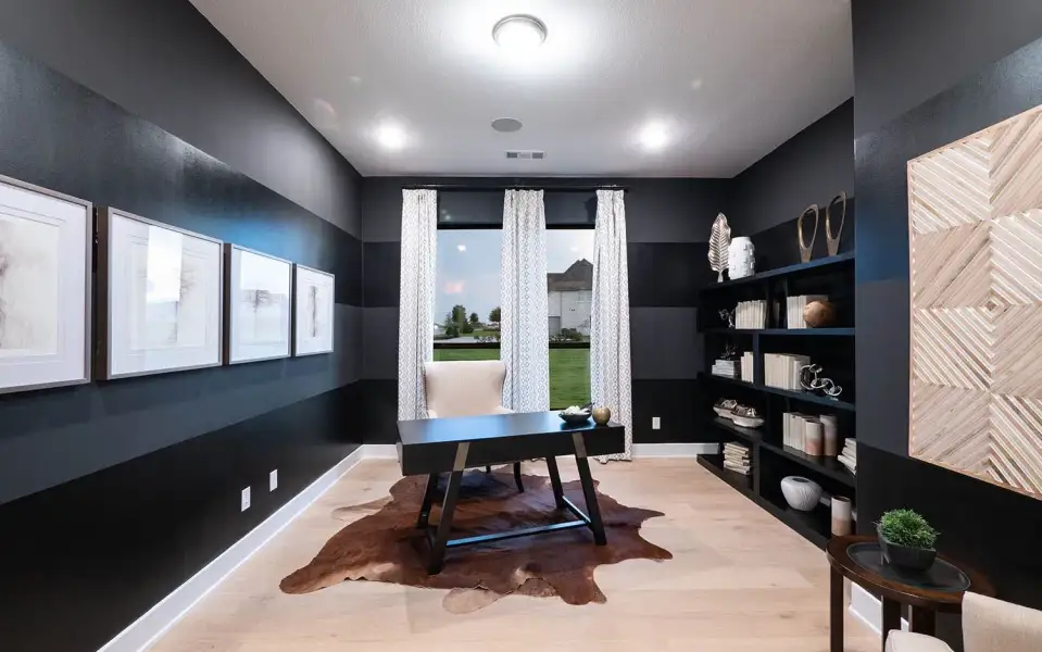 Representative furnished interior of a home built from the Malibu by CastleRock Communities in Lakesong, Grand Prairie (Image 18).