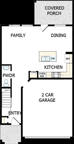 2D floor plan layout of this home in Easton Park - Nelson Village - Jewel Series, Austin, TX (Image 2). 2D floor plan layout of this home in Easton Park - Nelson Village - Jewel Series, Austin, TX (Image 2).