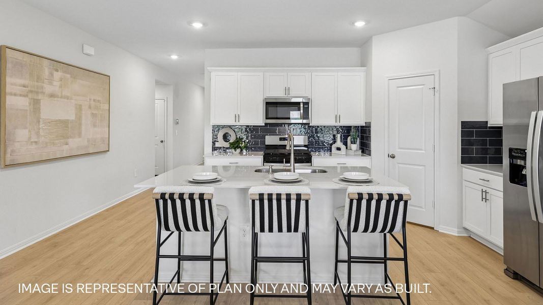 Furnished interior view inside a new home in Bar W Ranch, Leander (Image 8).