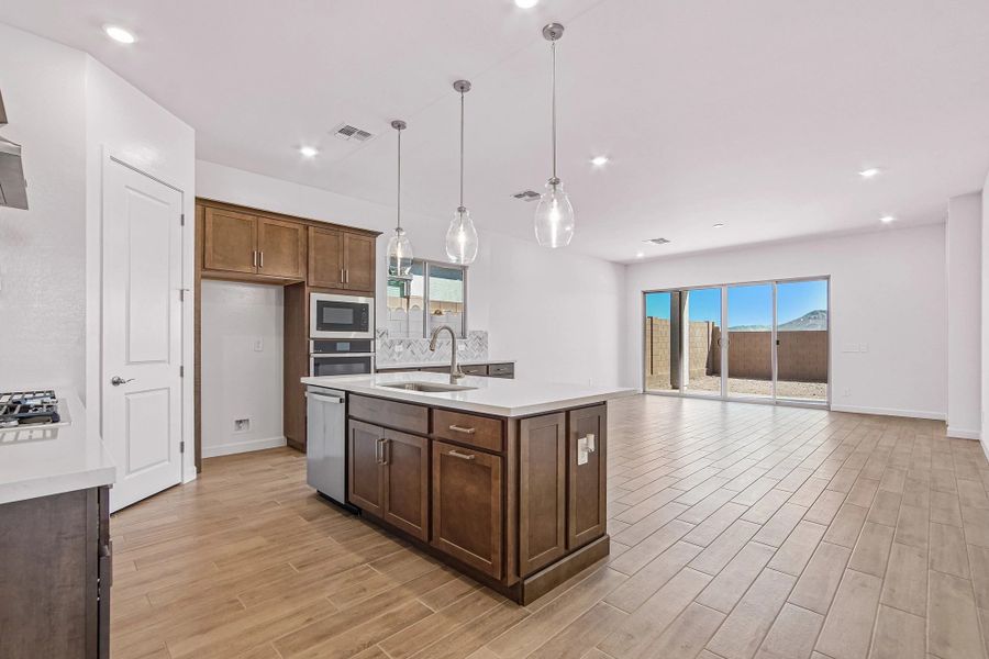 Kitchen and great room