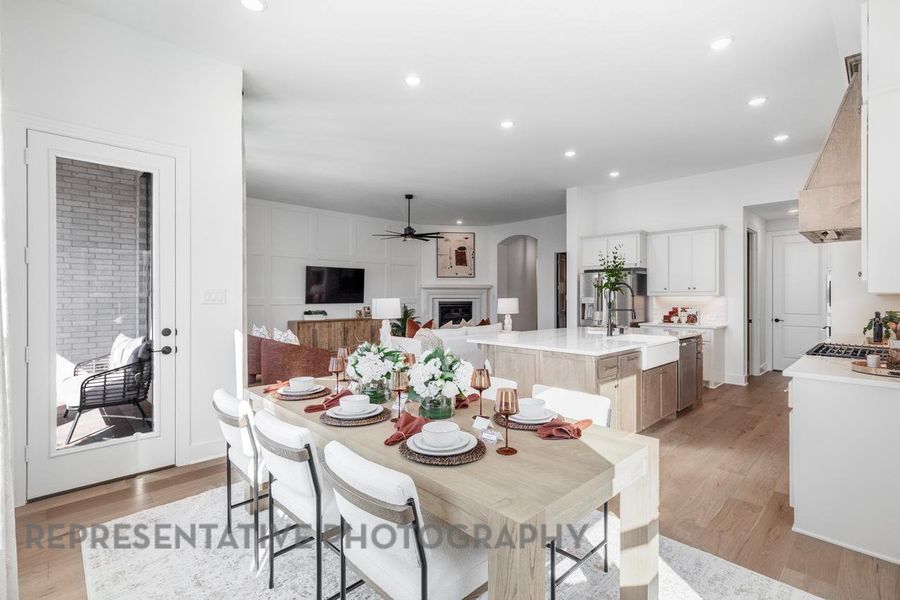 Furnished interior view inside a new home in Riceland: 65ft. lots, Mont Belvieu (Image 32).