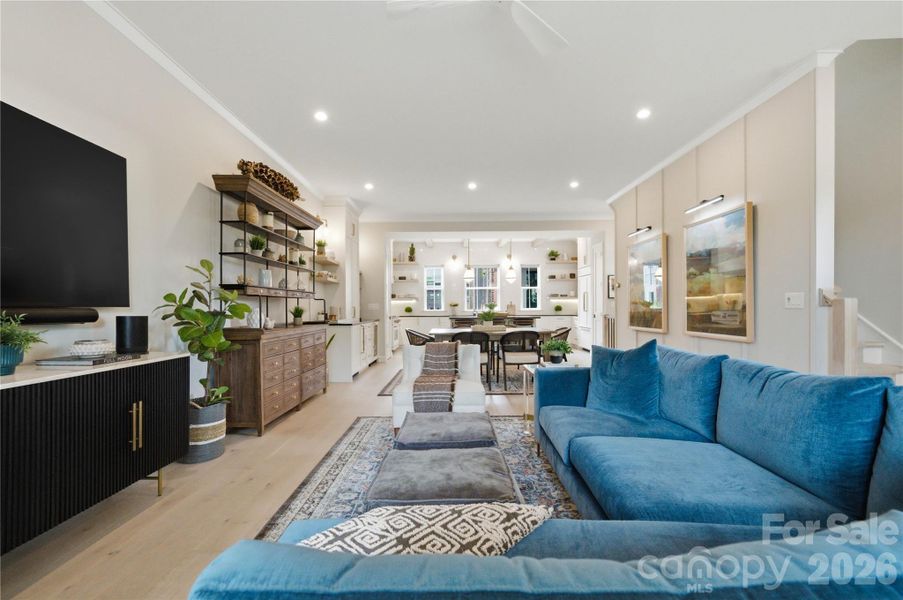 Furnished interior view inside a new home in , Charlotte (Image 30).