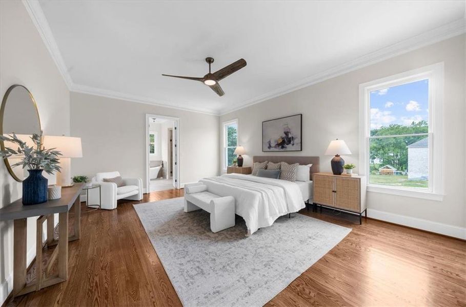 Furnished interior view inside a new home in , Canton (Image 55).
