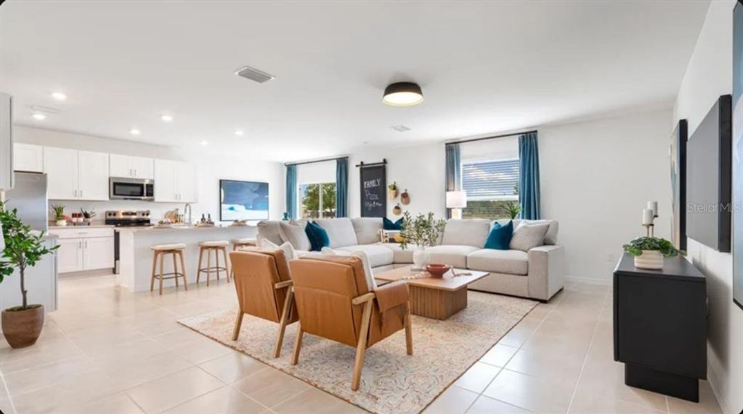 Furnished interior view inside a new home in Waterstone, Groveland (Image 6).