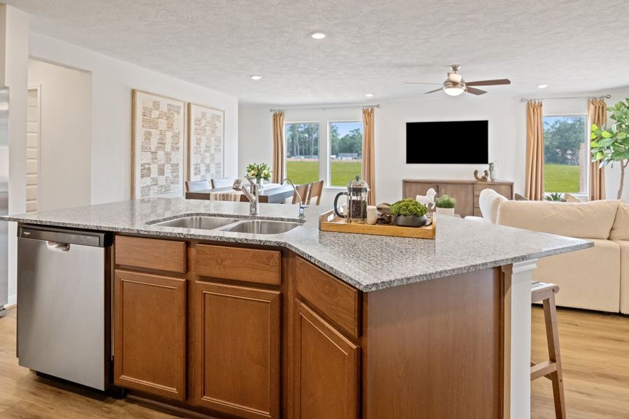 Representative furnished interior of a home built from the 1549 Modeled by KB Home in Madera Trails, New Caney (Image 7). Representative furnished interior of a home built from the 1549 Modeled by KB Home in Madera Trails, New Caney (Image 7).