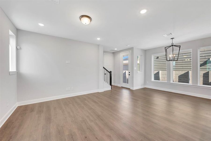 Spacious, unfurnished interior of a new home in Painted Tree Woodland West – Cottages, McKinney (Image 33).
