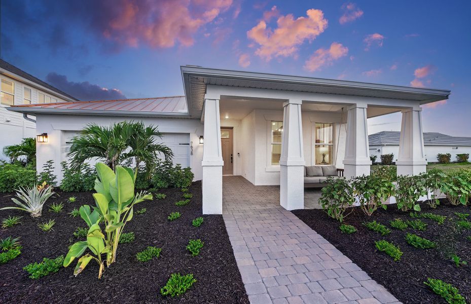 Welcoming exterior with front porch