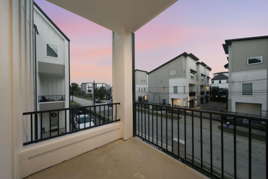 Exterior details and patio area of a home in , Houston (Image 3).