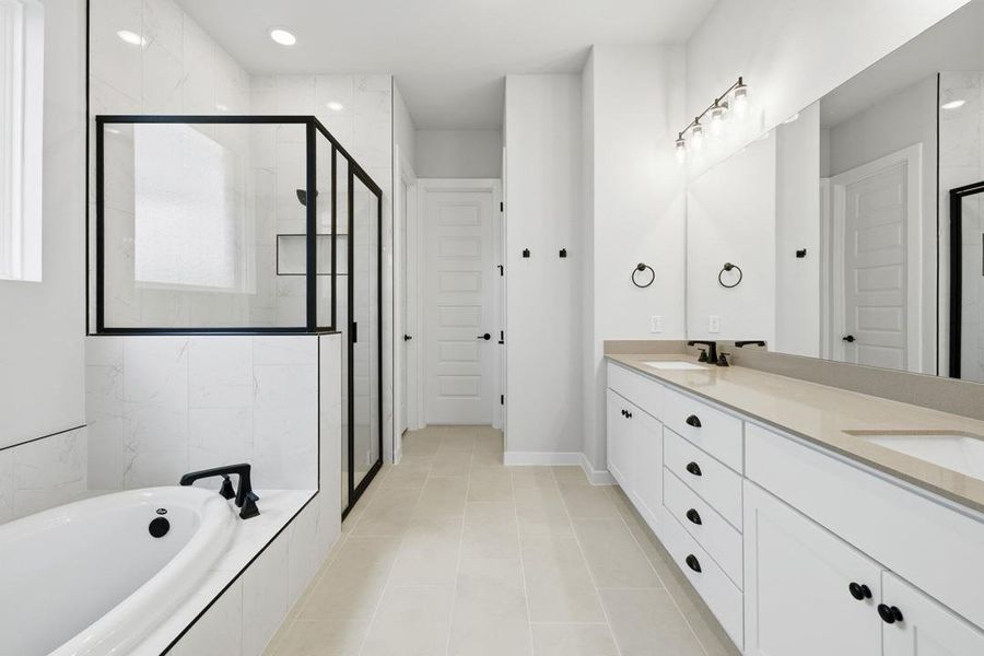 Furnished interior view inside a new home in Heritage, Dripping Springs (Image 6).