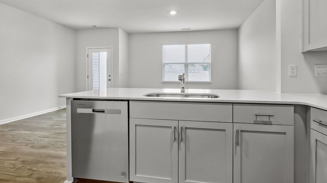 Furnished interior view inside a new home in Clock Road Townhomes, New Bern (Image 5).