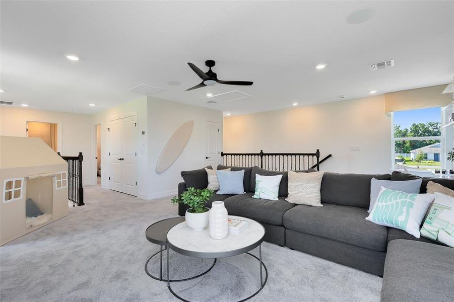 Furnished interior view inside a new home in EverBe, Orlando (Image 17). Furnished interior view inside a new home in EverBe, Orlando (Image 17).