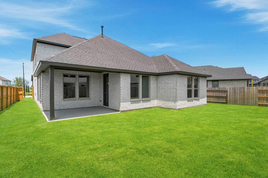Exterior details and patio area of a home in Elyson, Katy (Image 2). Exterior details and patio area of a home in Elyson, Katy (Image 2).