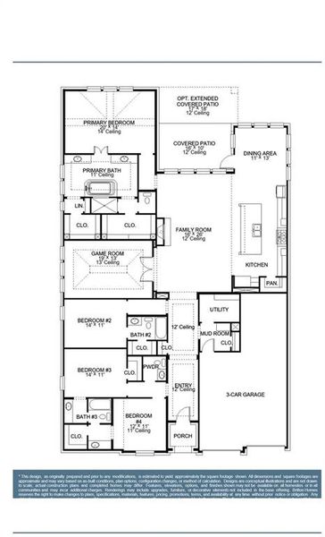 2D floor plan layout of this home in , Celina, TX (Image 2). 2D floor plan layout of this home in , Celina, TX (Image 2).