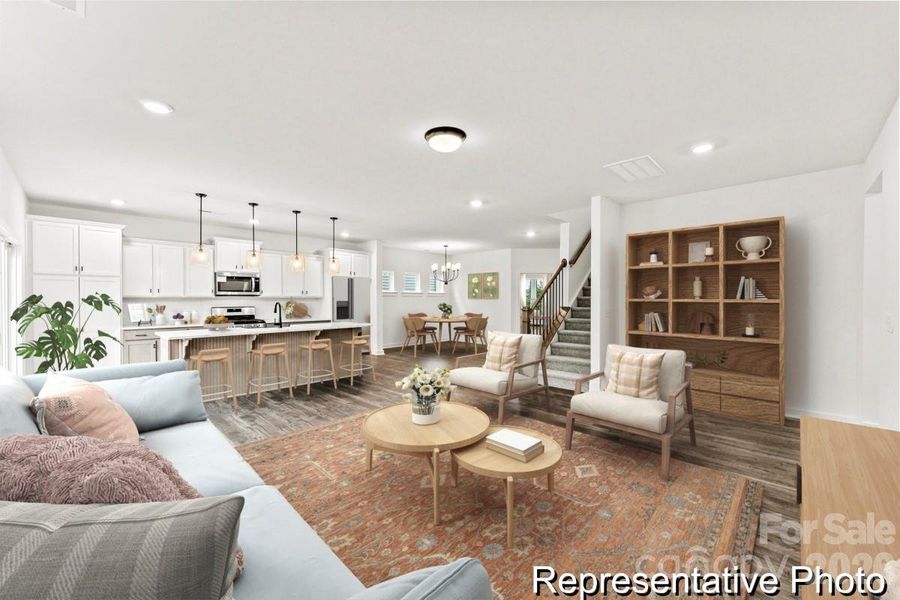 Furnished interior view inside a new home in Mooreland Oaks, Mount Holly (Image 5).