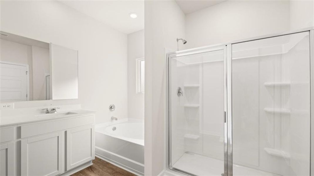 Furnished interior view inside a new home in The Preserve at Agricultural Village, Perry (Image 7).