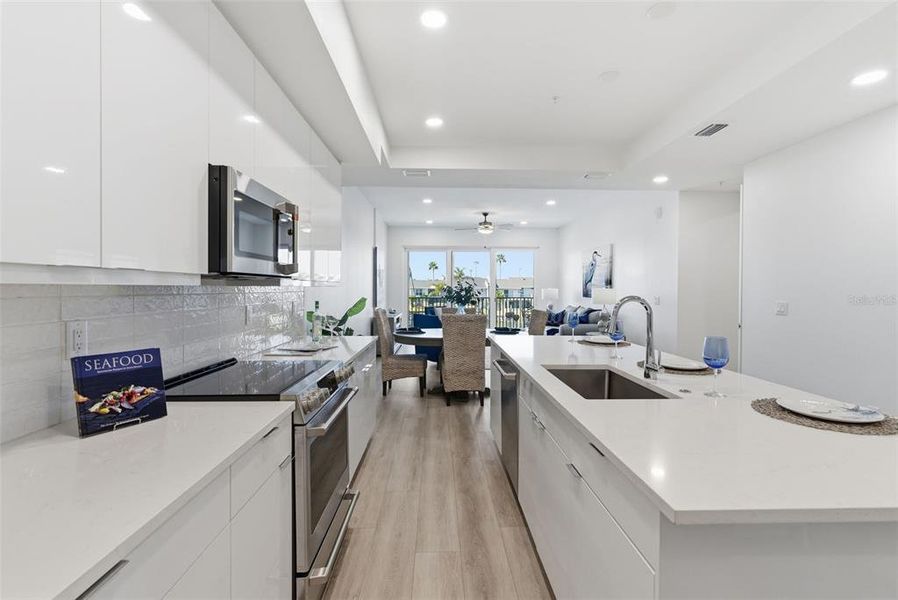 Furnished interior view inside a new home in Residences at Town Center, Madeira Beach (Image 12).