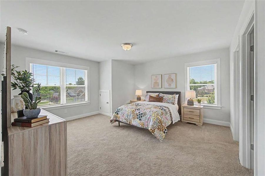 Furnished interior view inside a new home in The Estates at Hurricane Pointe, Douglasville (Image 39).