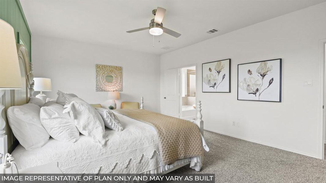 Furnished interior view inside a new home in Sunterra, Katy (Image 16).