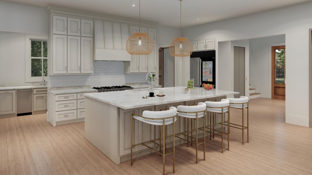 Furnished interior view inside a new home in , Isle Of Palms (Image 37).