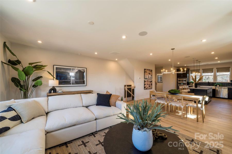 Great Room Highlighted by 9' Ceilings. Great Room Highlighted by 9' Ceilings.