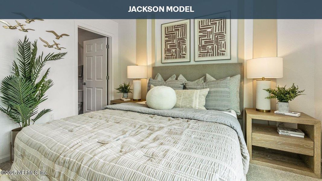 Furnished interior view inside a new home in Stokes Landing, St. Augustine (Image 6).