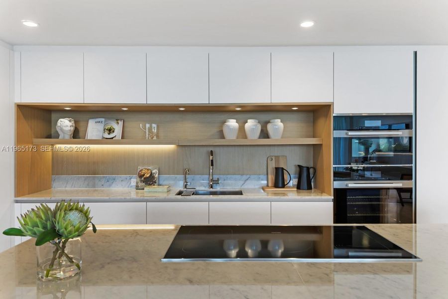 Furnished interior view inside a new home in , Bay Harbor Islands (Image 8). Furnished interior view inside a new home in , Bay Harbor Islands (Image 8).