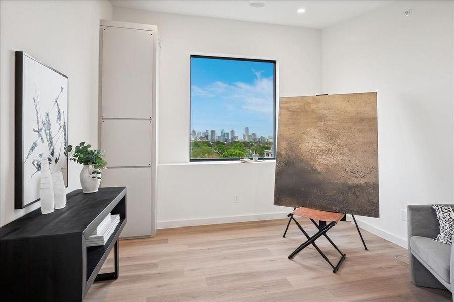 Furnished interior view inside a new home in , Dallas (Image 16).