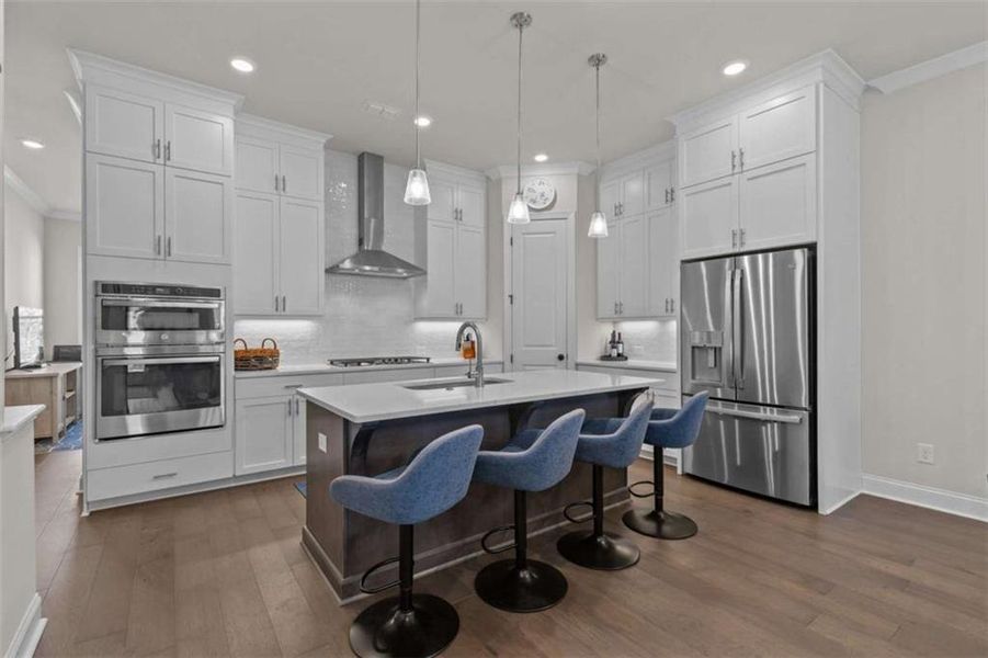 Furnished interior view inside a new home in , Peachtree Corners (Image 13). Furnished interior view inside a new home in , Peachtree Corners (Image 13).
