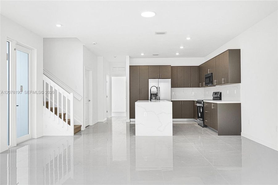 Furnished interior view inside a new home in , Miami (Image 43).