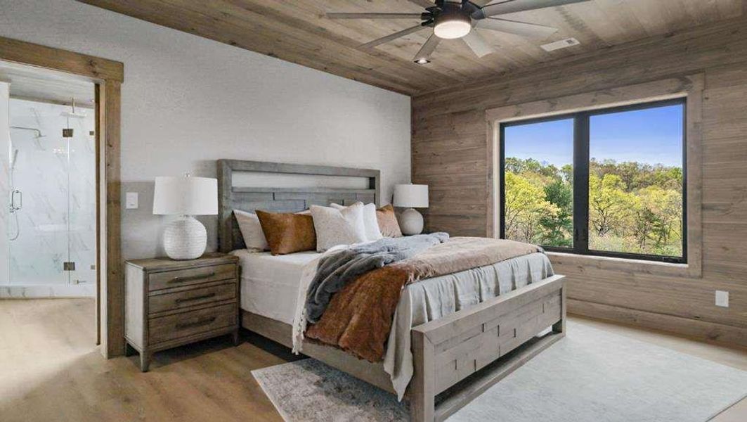 Furnished interior view inside a new home in , Blue Ridge (Image 41).