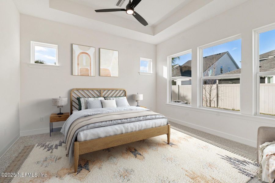 Furnished interior view inside a new home in Crosswinds 40’, Ponte Vedra (Image 11).